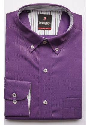 Camisa Casual, color morado, Sebasstian 1
