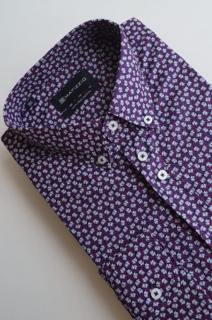 Camisas de casual, estampado azul, Matizzio 37