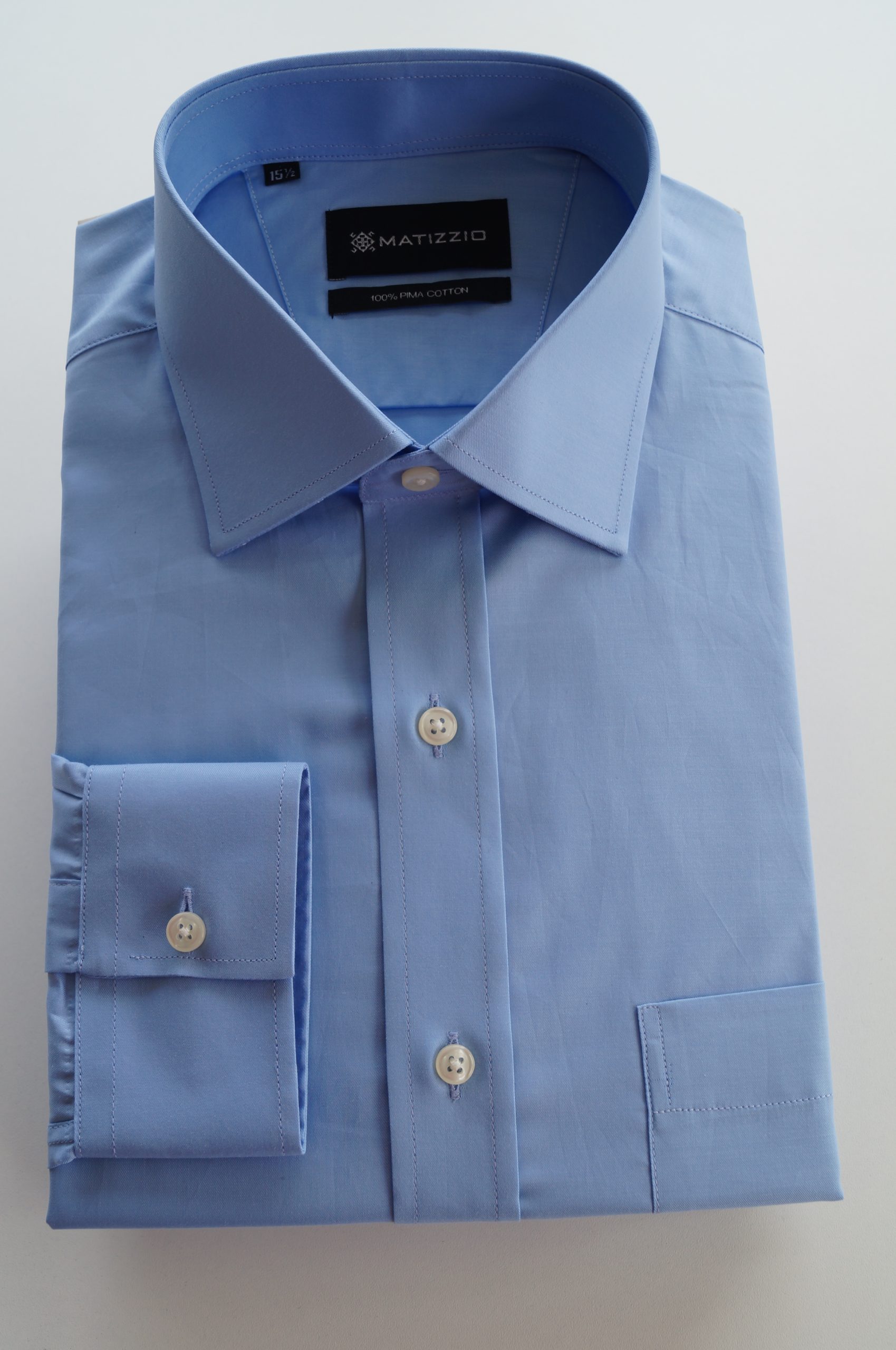 Camisa de vestir, color celeste, Matizzio 71