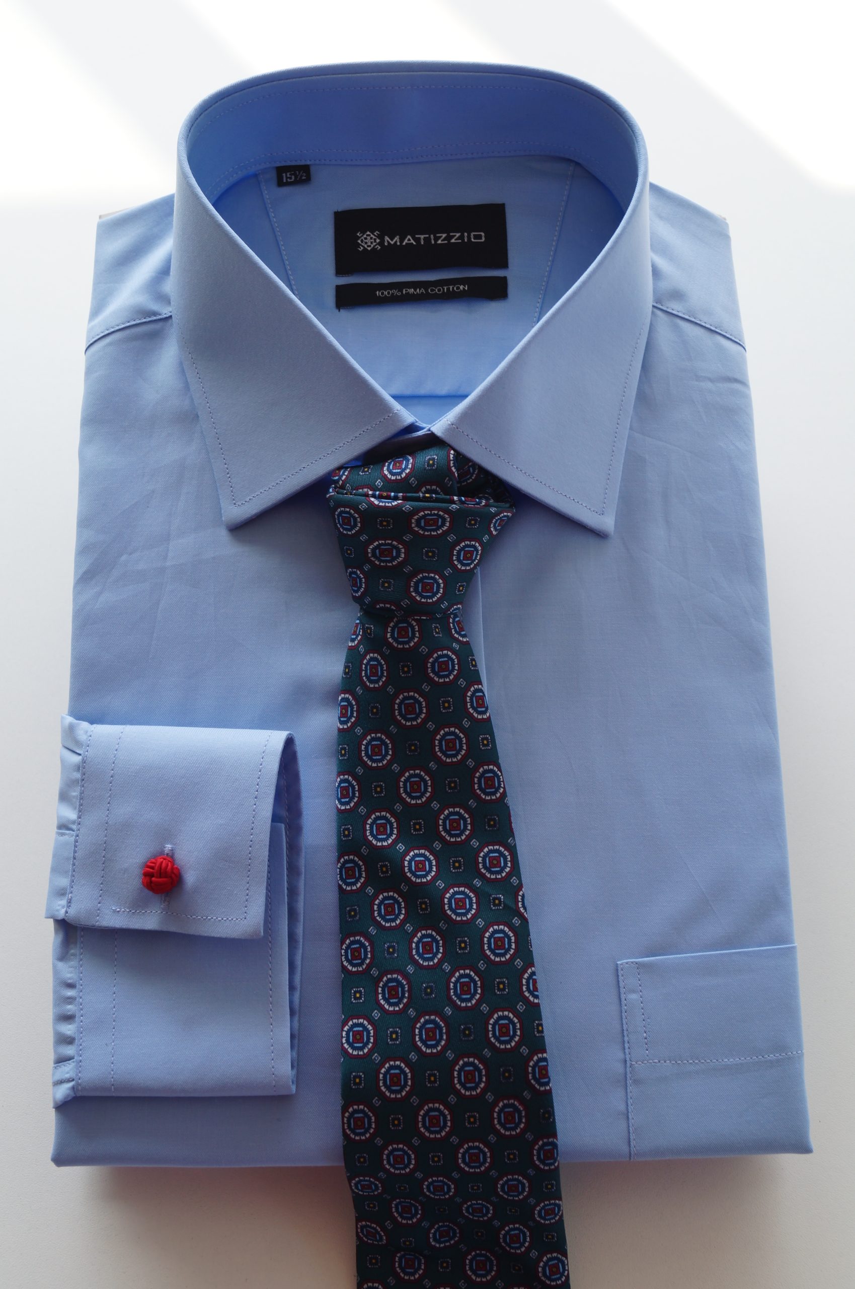 Camisa de vestir, color celeste, Matizzio 71 - Imagen 2