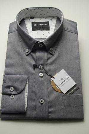 Camisa casual, color gris, Matizzio 109