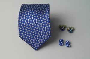 Corbatas Matizzio, color azulino con pelotas de tenis 194